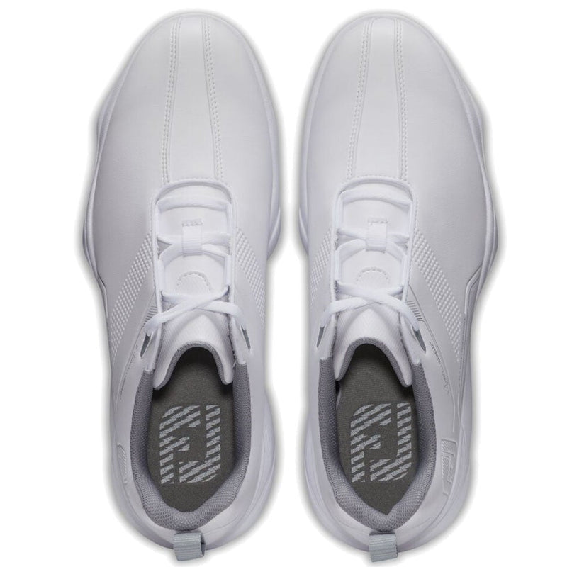 FootJoy eComfort Spiked Waterproof Shoes - White/Grey