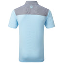 FootJoy End-On-End Block Polo Shirt - White/True Blue/Navy