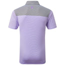 FootJoy End-On-End Block Polo Shirt - White/Violet/Black