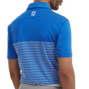 FootJoy Engineered Heather Striped Lisle Polo Shirt - Royal