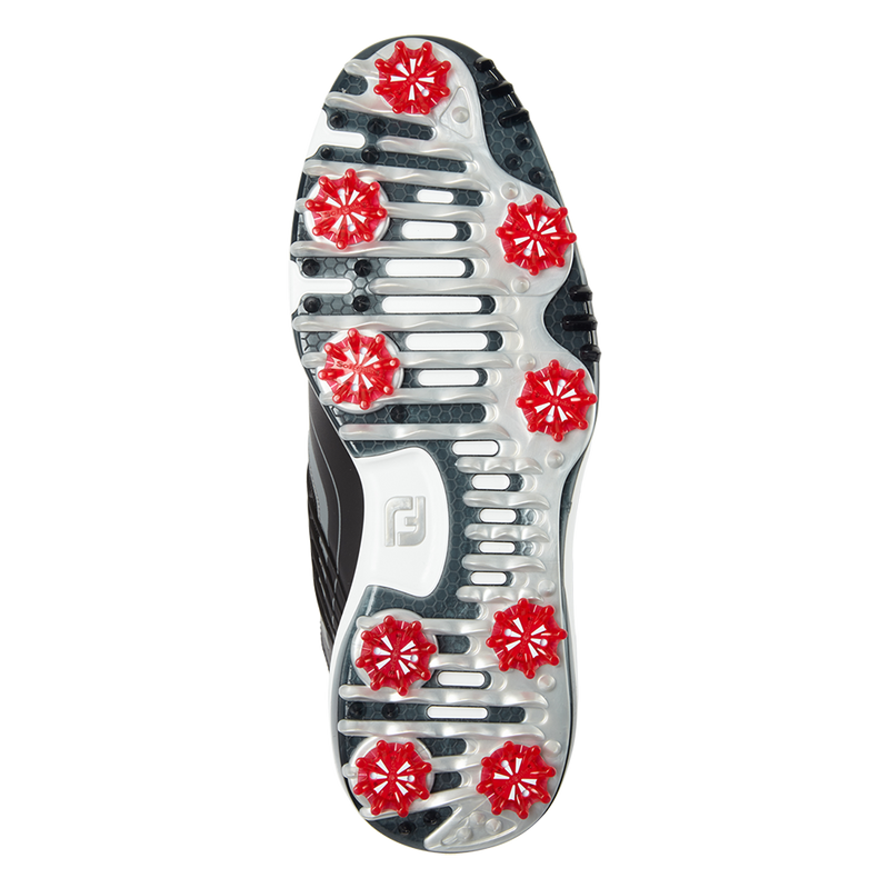 FootJoy FJ Fury Spiked Golf Shoes - Black/Red