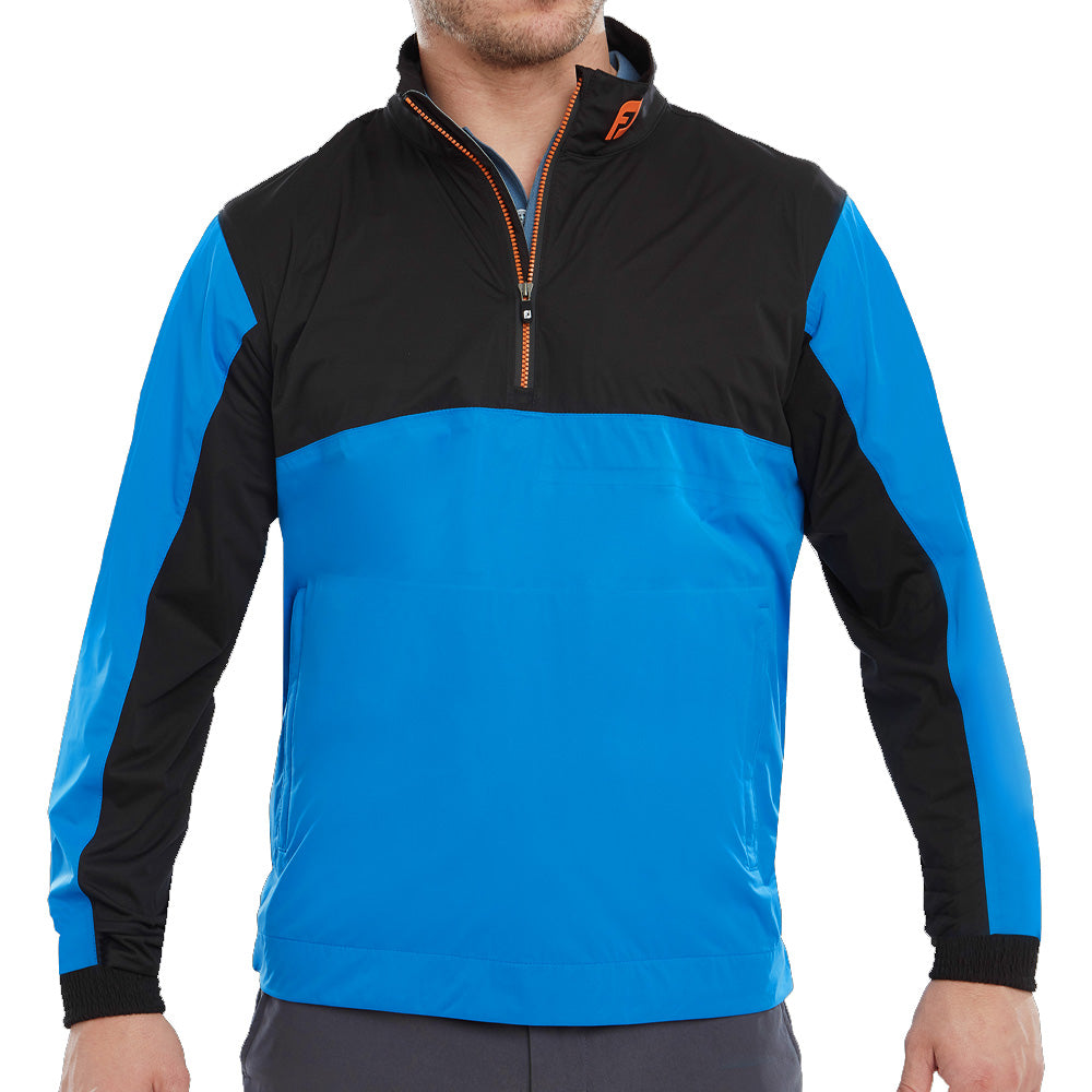 FootJoy HydroKnit 1/2 Zip Waterproof Jacket Sapphire/Black/Orange