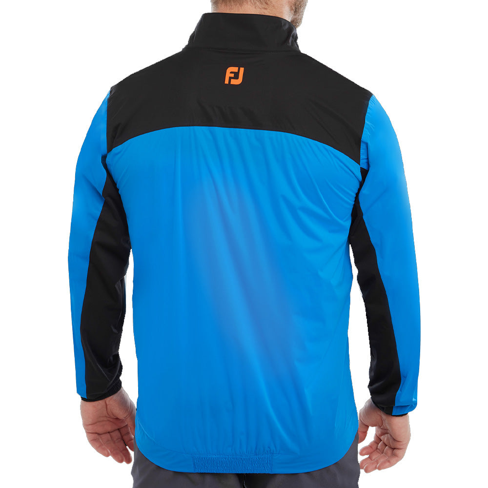 FootJoy HydroKnit 1 2 Zip Waterproof Jacket Sapphire Black Orange