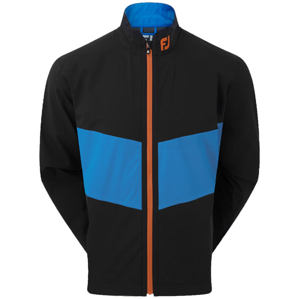FootJoy HydroLite Waterproof Jacket - Black/Sapphire/Orange