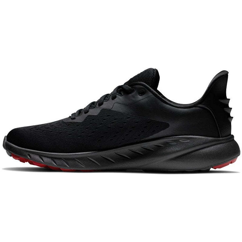 FootJoy Flex XP Waterproof Spikeless Shoes - Black/Red