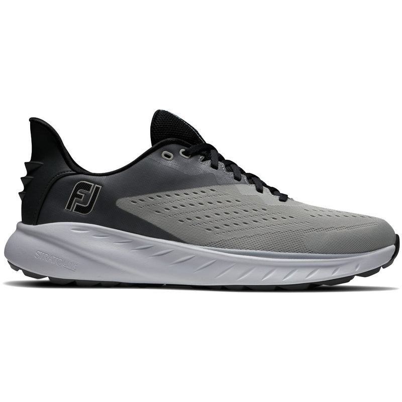 FootJoy Flex XP Waterproof Spikeless Shoes - Grey/White/Black