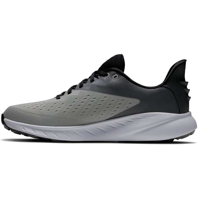 FootJoy Flex XP Spikeless Waterproof Shoes - Grey/White/Black