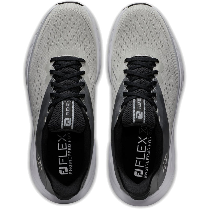 FootJoy Flex XP Waterproof Spikeless Shoes - Grey/White/Black