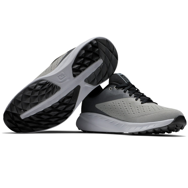 FootJoy Flex XP Waterproof Spikeless Shoes - Grey/White/Black