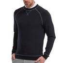 FootJoy French Terry Crew Neck Sweater - Heather Navy