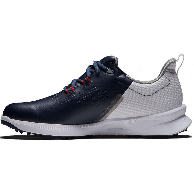 FootJoy Fuel Waterproof Spikeless Shoes - Navy/White/Red