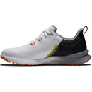 FootJoy Fuel Waterproof Spikeless Shoes - White/Black/Orange