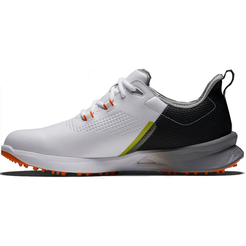 FootJoy Fuel Waterproof Spikeless Shoes - White/Black/Orange