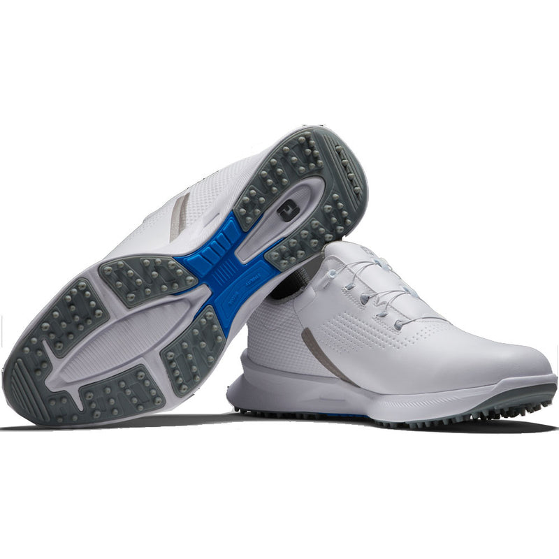 FootJoy Fuel BOA Waterproof Spikeless Shoes - White/Grey