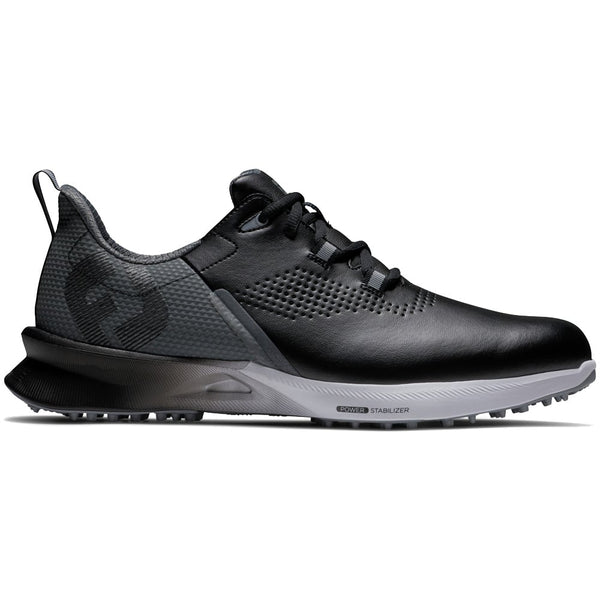 FootJoy Fuel Waterproof Spikeless Shoes - Black/Charcoal/Silver