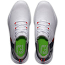 FootJoy Fuel Spikeless Waterproof Shoes - White/Navy/Lime