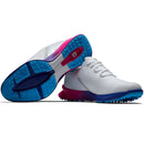 FootJoy Fuel Sport Spikeless Waterproof Shoes - White/Pink/Blue