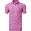 FootJoy Glass Print Polo Shirt - Orchid