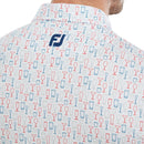 FootJoy Glass Print Polo Shirt - White