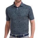 FootJoy Granite Print Lisle Polo Shirt - Navy/White/Lavender/Sky