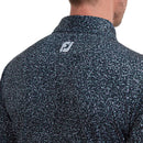 FootJoy Granite Print Lisle Polo Shirt - Navy/White/Lavender/Sky
