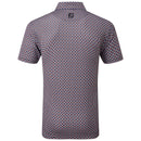 FootJoy Half Moon Geo Polo Shirt - Black/White/Orchid/Violet
