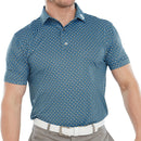 FootJoy Half Moon Geo Polo Shirt - Navy/True Blue/White/Almond