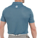 FootJoy Half Moon Geo Polo Shirt - Navy/True Blue/White/Almond