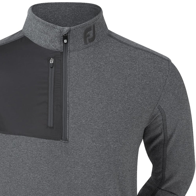 FootJoy Heather Chill-Out XP 1/2 Zip Pullover - Heather Charcoal