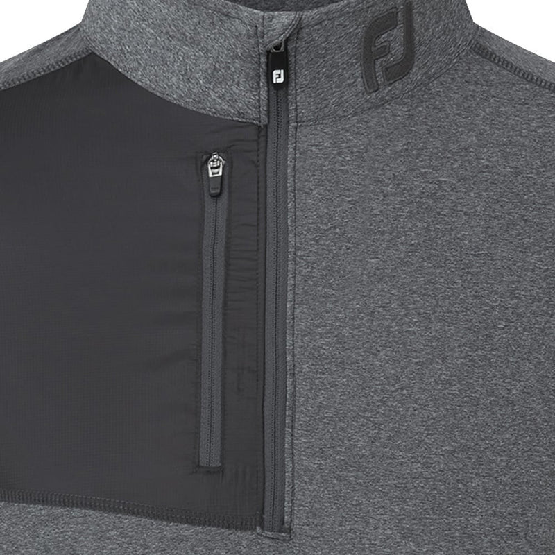 FootJoy Heather Chill-Out XP 1/2 Zip Pullover - Heather Charcoal