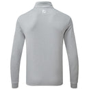 FootJoy Heather Pinstripe Chill-Out 1/2 Zip Pullover - Grey/White