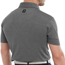 FootJoy Heather Self Collar Polo Shirt - Black Heather