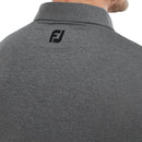 FootJoy Heather Self Collar Polo Shirt - Black Heather