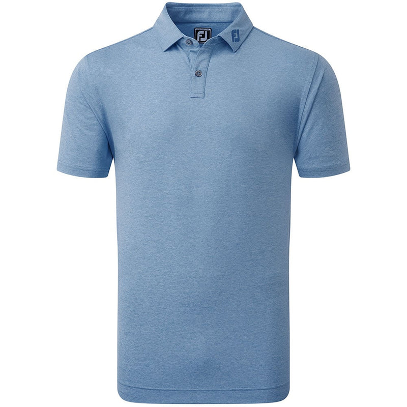 FootJoy Heather Self Collar Polo Shirt - Cobalt