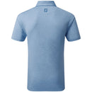 FootJoy Heather Self Collar Polo Shirt - Cobalt