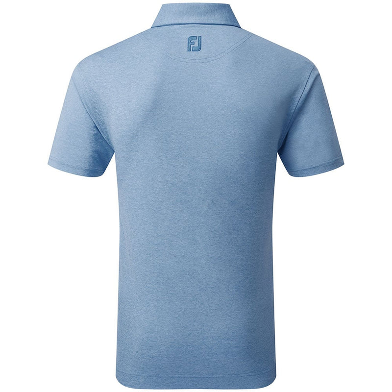 FootJoy Heather Self Collar Polo Shirt - Cobalt