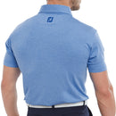 FootJoy Heather Self Collar Polo Shirt - Cobalt