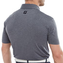 FootJoy Heather Self Collar Polo Shirt - Navy