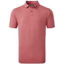 FootJoy Heather Self Collar Polo Shirt - Red
