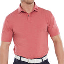 FootJoy Heather Self Collar Polo Shirt - Red