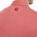 FootJoy Heather Self Collar Polo Shirt - Red