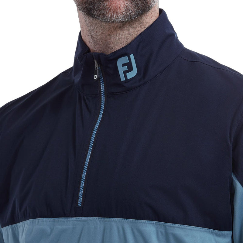 FootJoy HydroKnit 1/2 Zip Waterproof Jacket - Navy/Denim