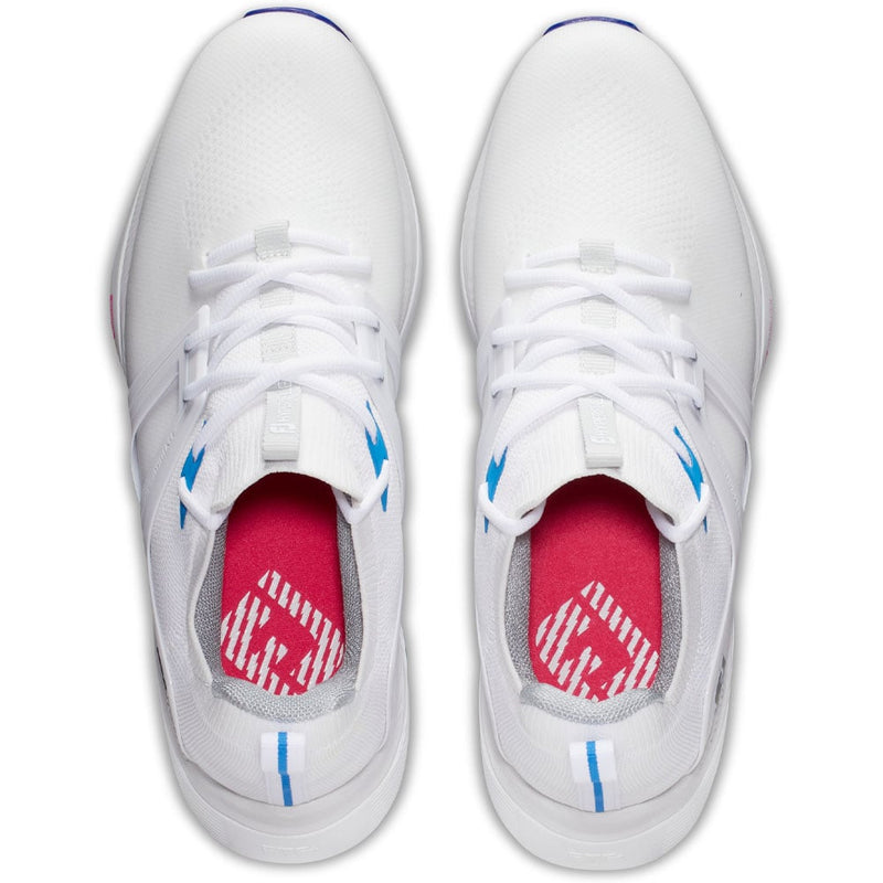 FootJoy Hyperflex Waterproof Spiked Shoes - White/Grey