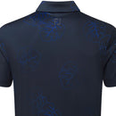 FootJoy Jungle Leaf Print Polo Shirt - Navy Tonal