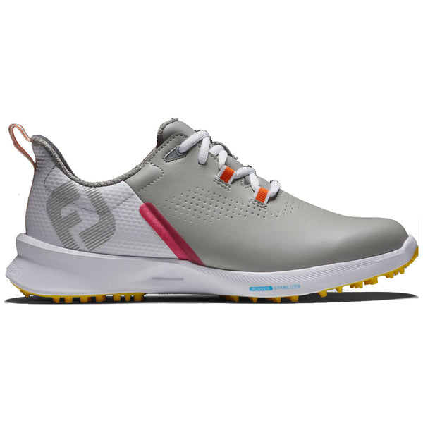 FootJoy Ladies FUEL Spikeless Shoes - Grey/Yellow/Pink