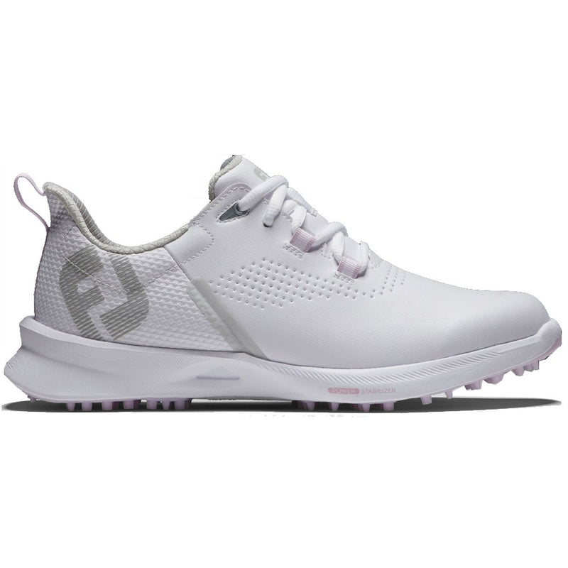 FootJoy Ladies FUEL Spikeless Shoes - White/White/Pink