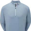 FootJoy Pin Dot Print Chill-Out Pullover - Denim/Bluestone/Azure