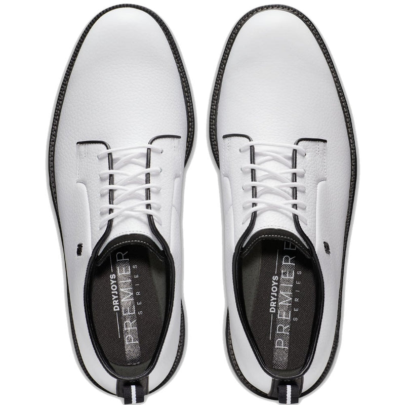 FootJoy Premiere Series Field Waterproof Spikeless Shoes - White/Black