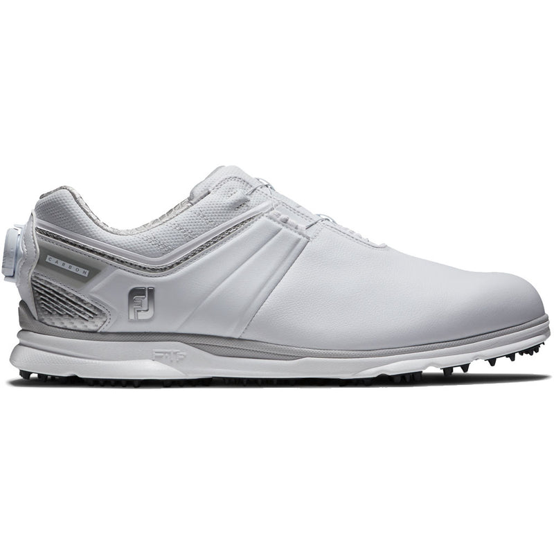 FootJoy Pro SL Carbon BOA Spikeless Shoes - White/Silver