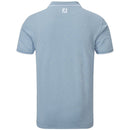 FootJoy Push Play Print Pique Polo Shirt - Dove Grey/Lemonade